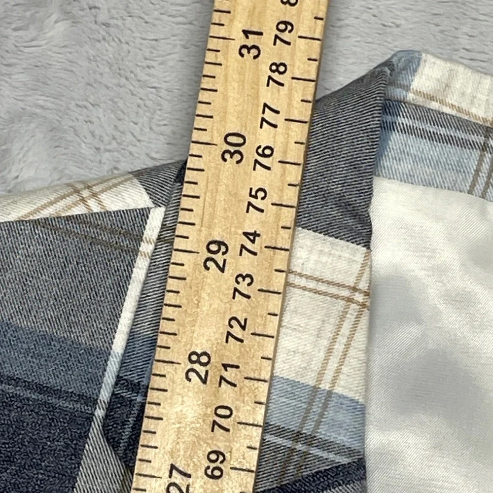 Tommy Hilfiger Mens Blazer 38R Blue Plaid Cotton Two Button‎ Sport Coat